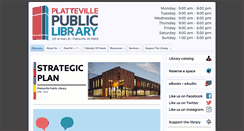 Desktop Screenshot of plattevillepubliclibrary.org